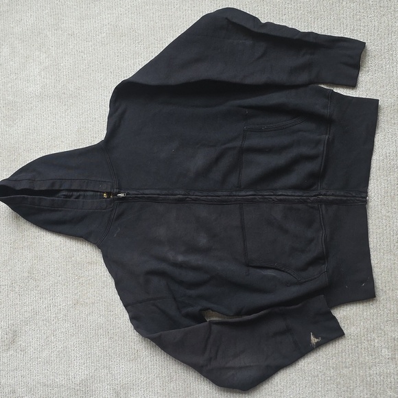 Jean Shop Black Zip-Up Hoodie Size Xs Men